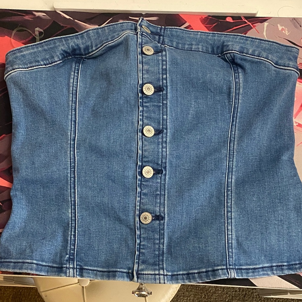 American Eagle Outfitters Blue Denim Fabric